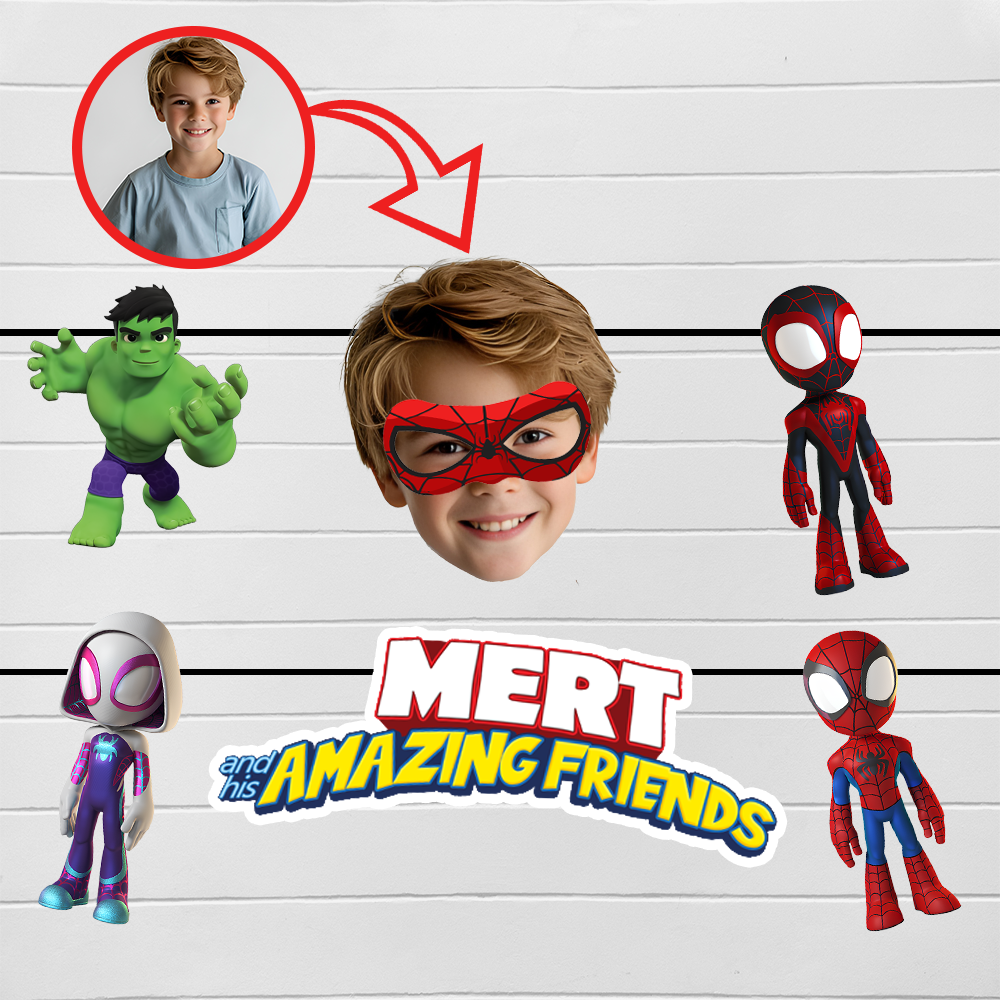 Kişiye Özel İsimli Spidey Temalı Afiş Banner