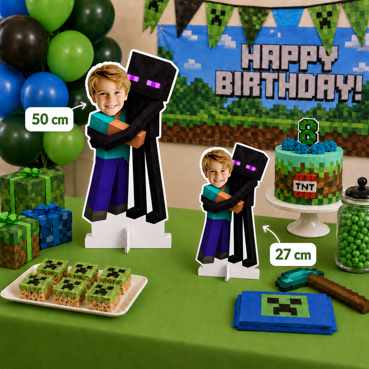 Kişiye Özel Minecraft Temalı Masa Panosu - Enderman
