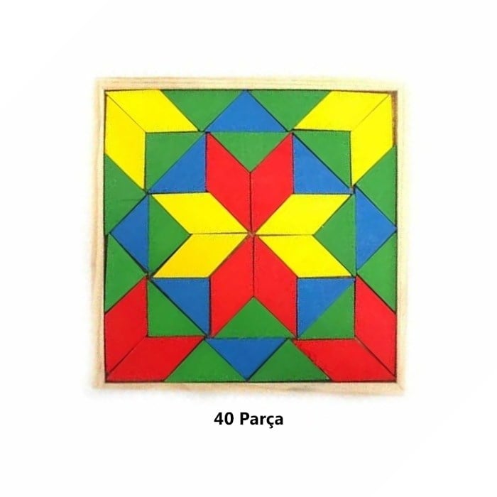 40 Parça Büyük Boy Tangram