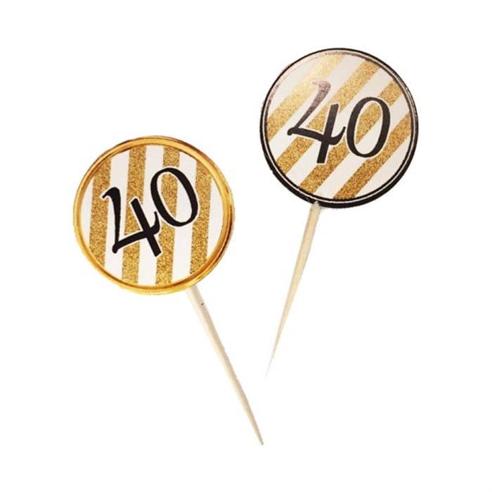 40 Yaş Temalı Kürdan - 20 Adet