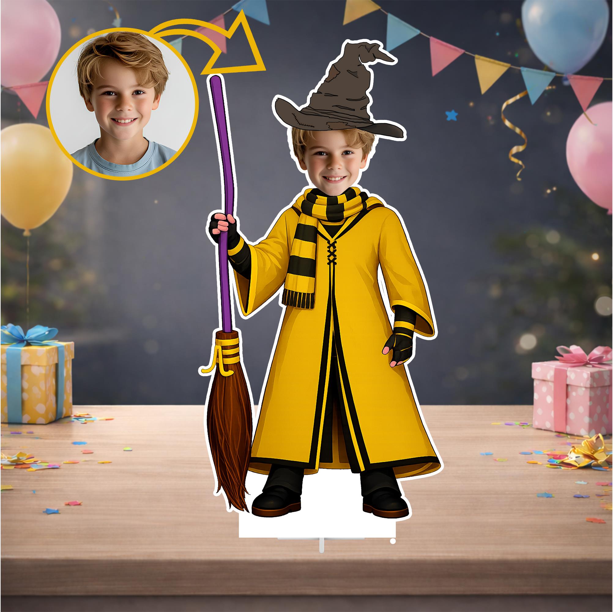 Kişiye Özel Harry Potter Hufflepuff Temalı Ayaklı Pano