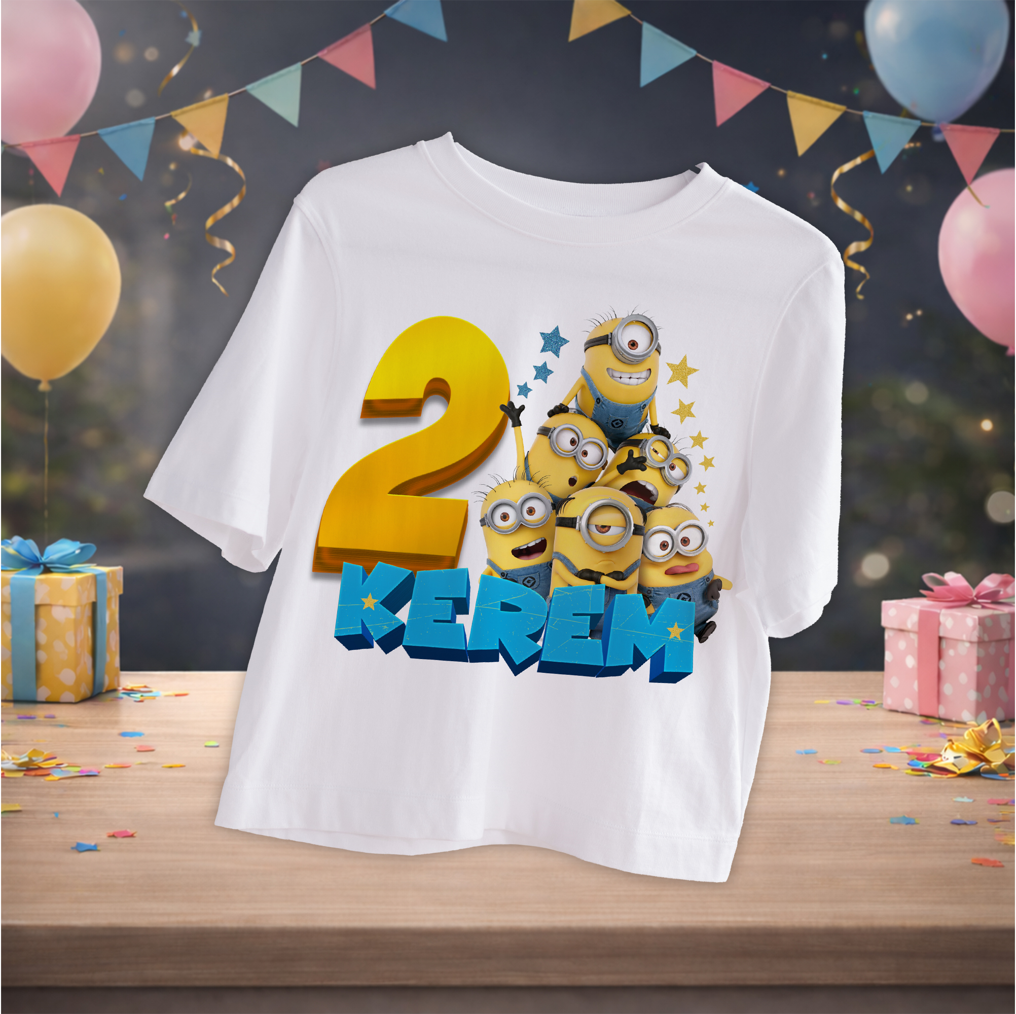 Minnions Temalı Kişiye Özel T-Shirt