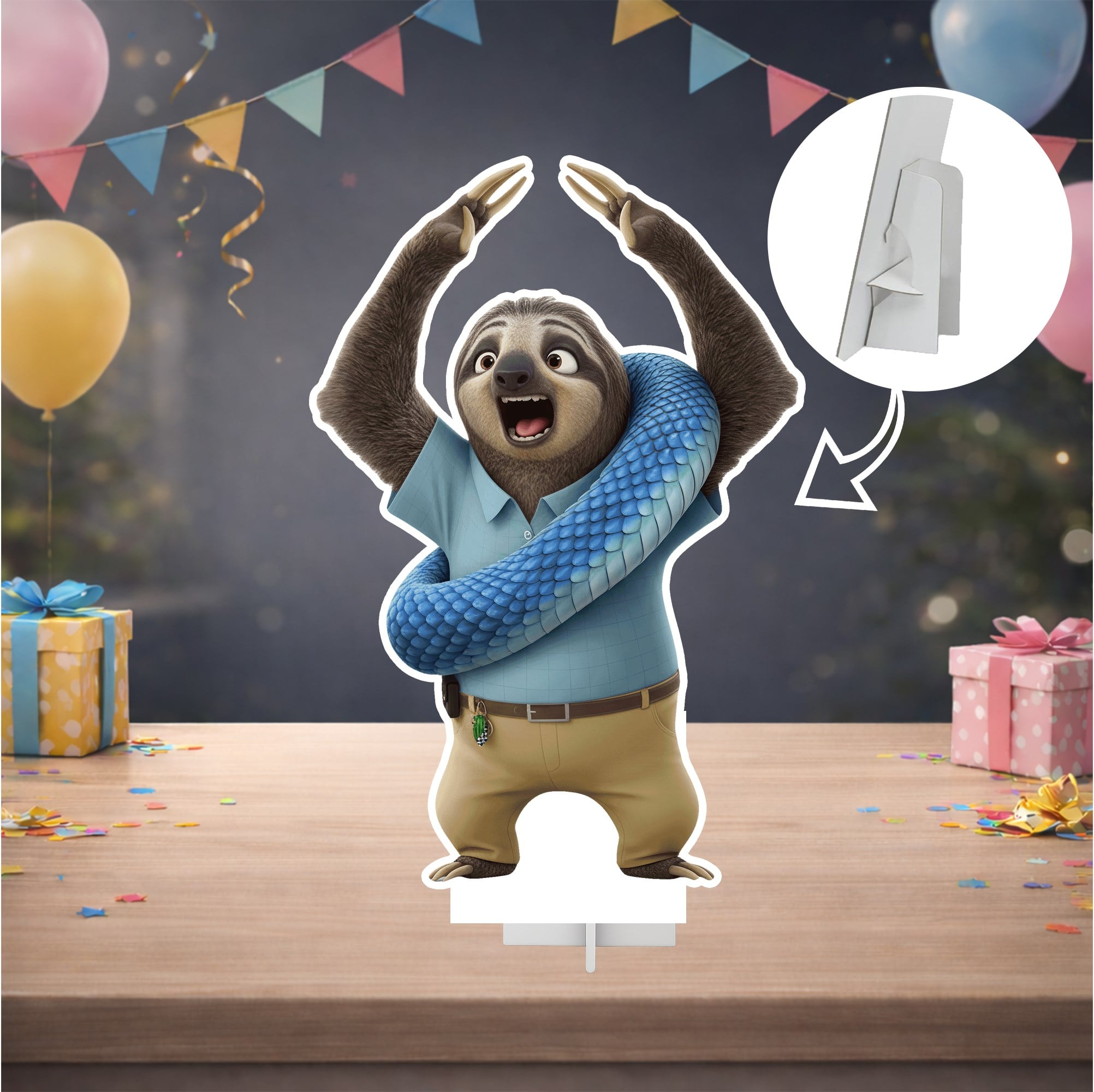 Zootopia Temalı Masa Panosu Flash