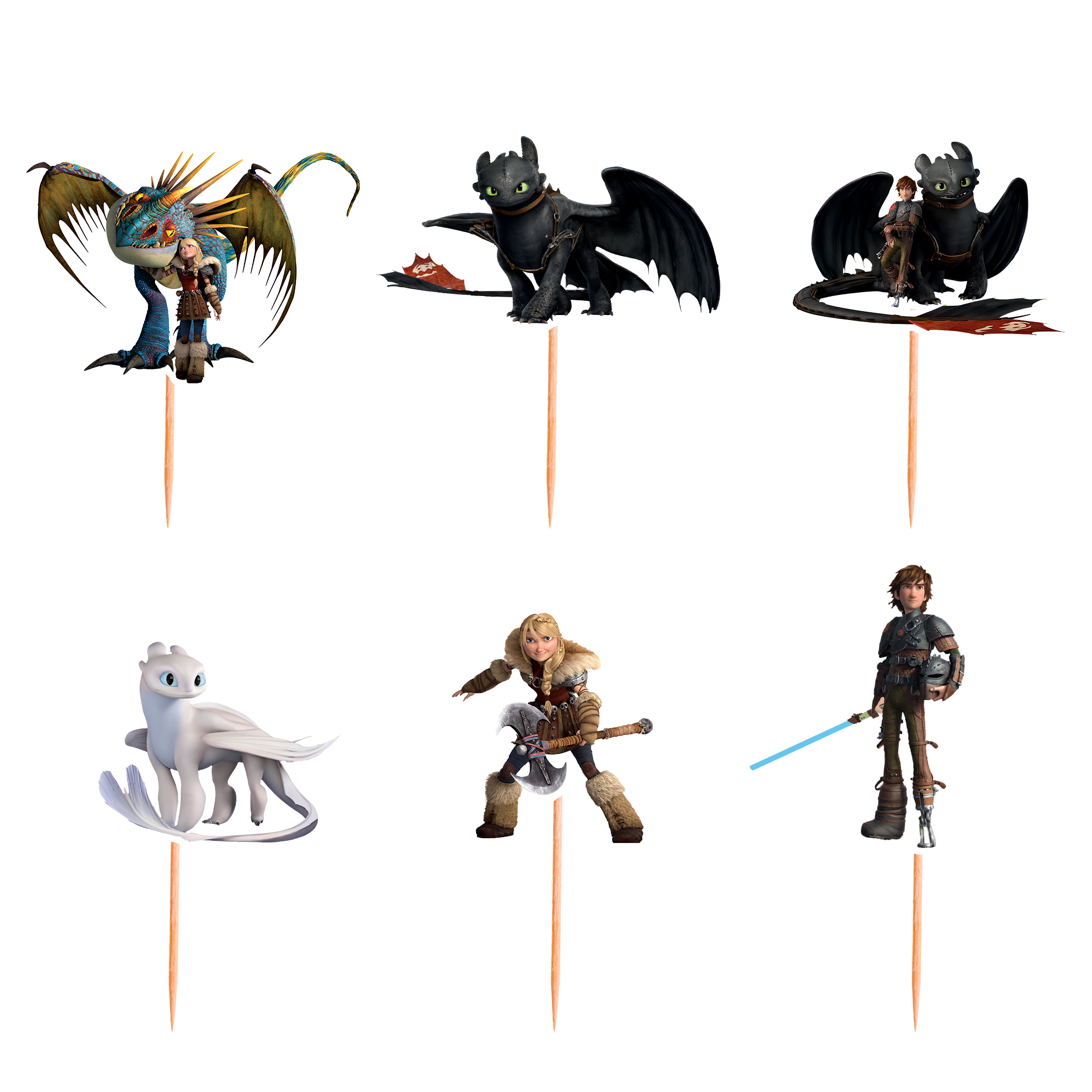 How to Train Your Dragon Temalı 6'lı Kürdan