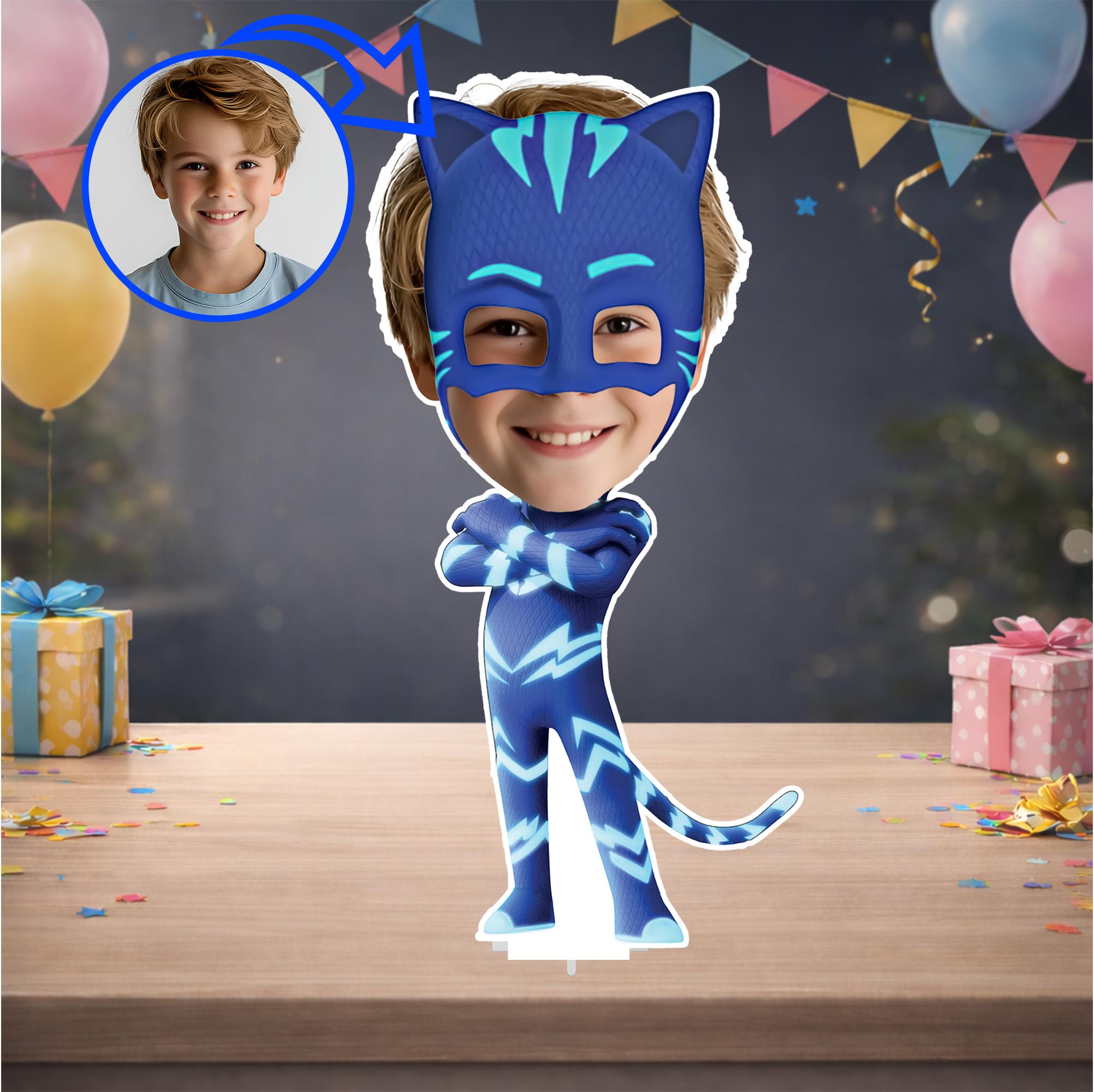 Kişiye Özel Pj Masks Temalı Masa Panosu