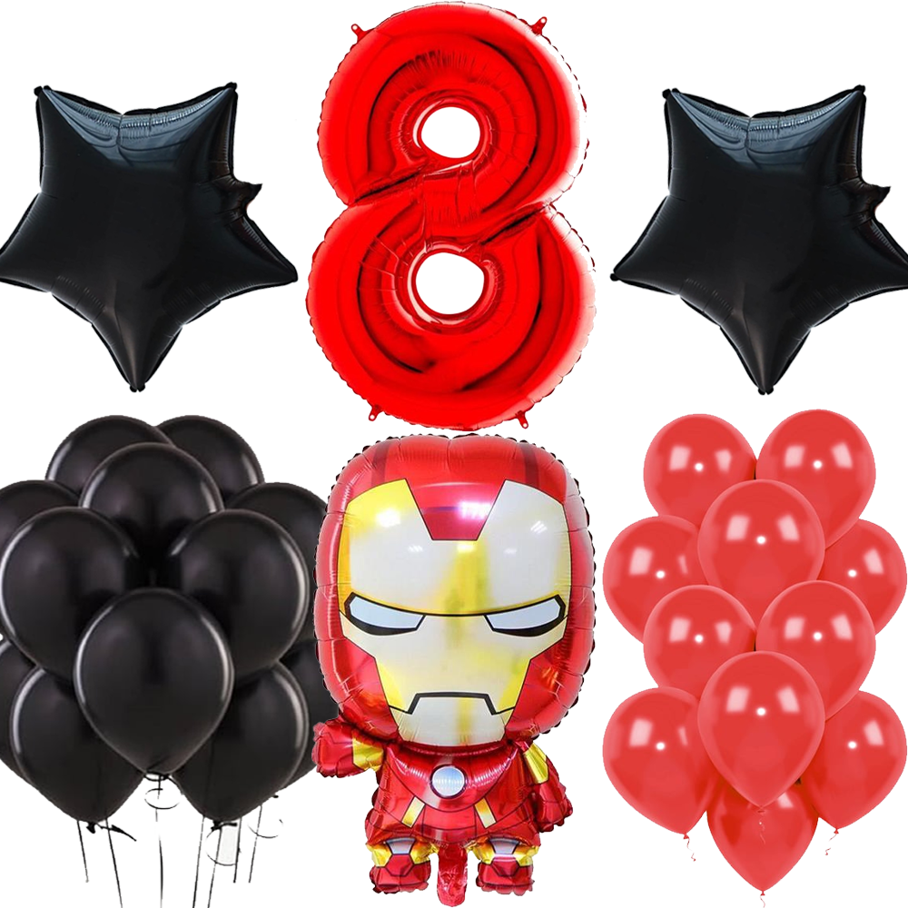 İron Man Temalı Yaş Seçenekli Balon Seti