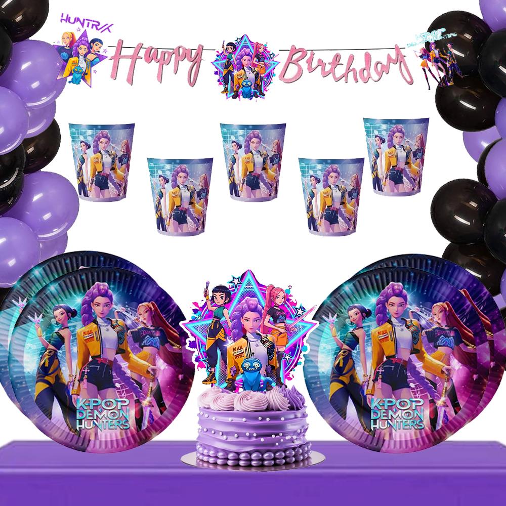 K-Pop Temalı 16 Kişilik Doğum Günü Seti