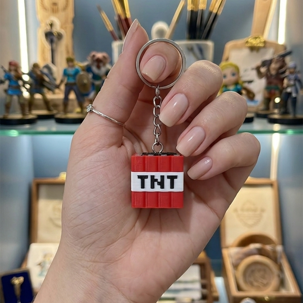 Minecraft Temalı Hediyelik Anahtarlık