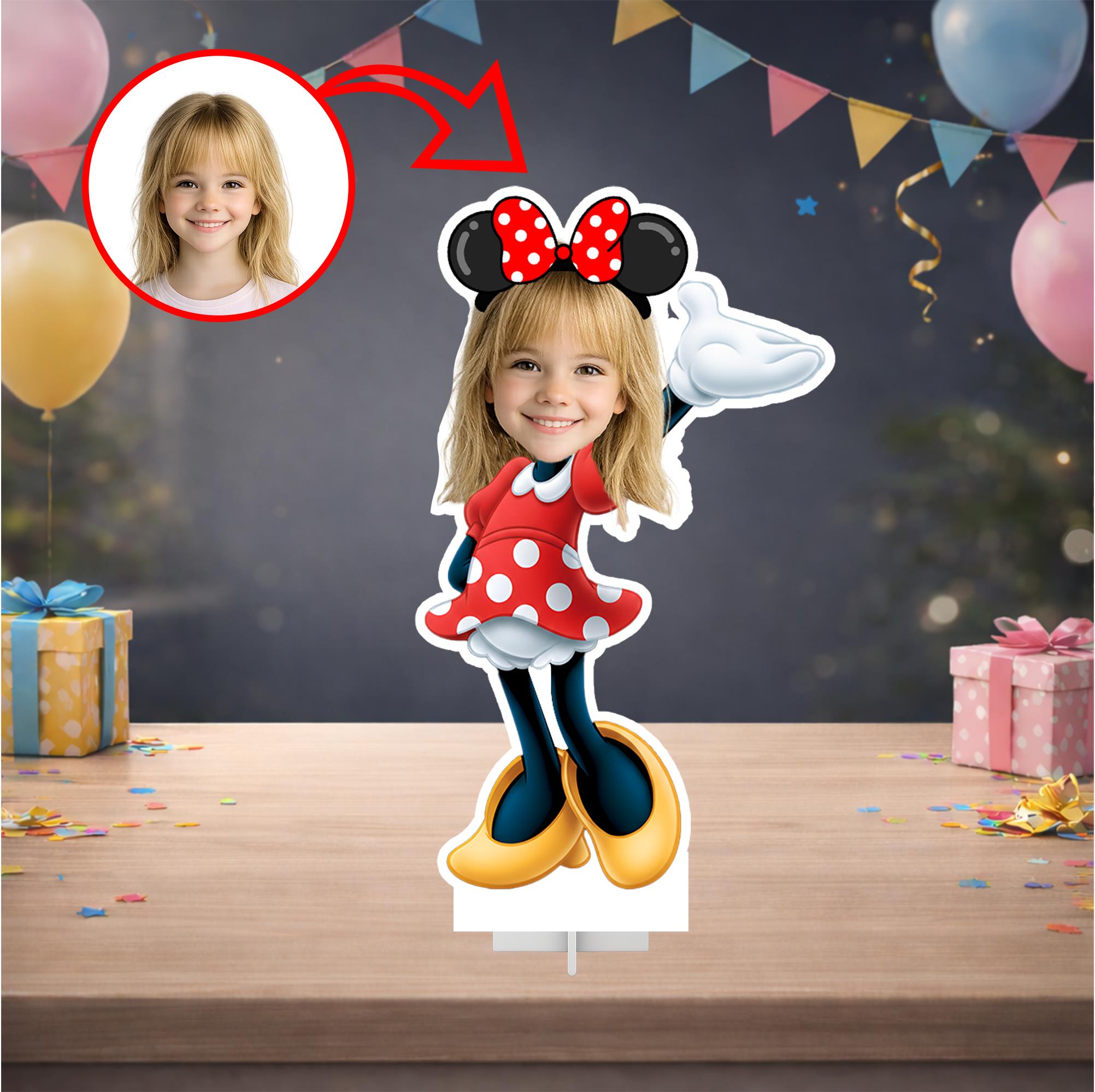 Kişiye Özel Minnie Mouse Temalı Masa Panosu