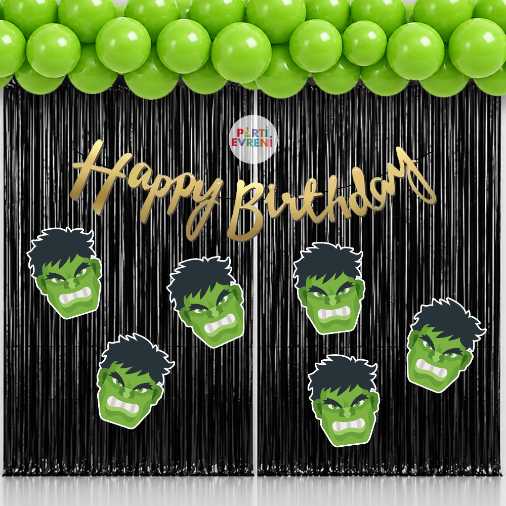 Hulk Temalı Arka Fon Süsleme Seti