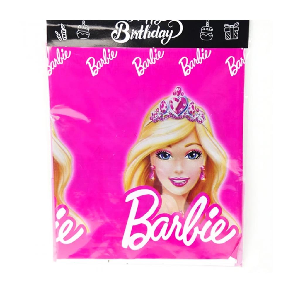 Barbie Temalı Plastik Masa Örtüsü