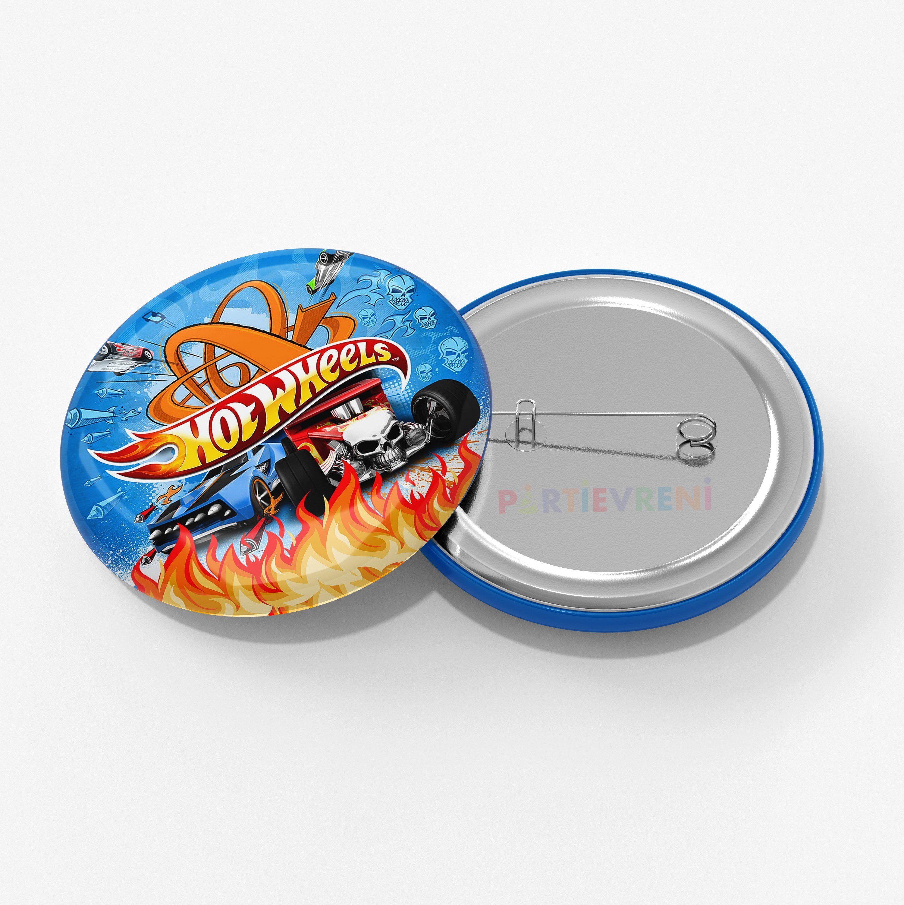 Hot Wheels Temalı İğneli Rozet 1 Adet