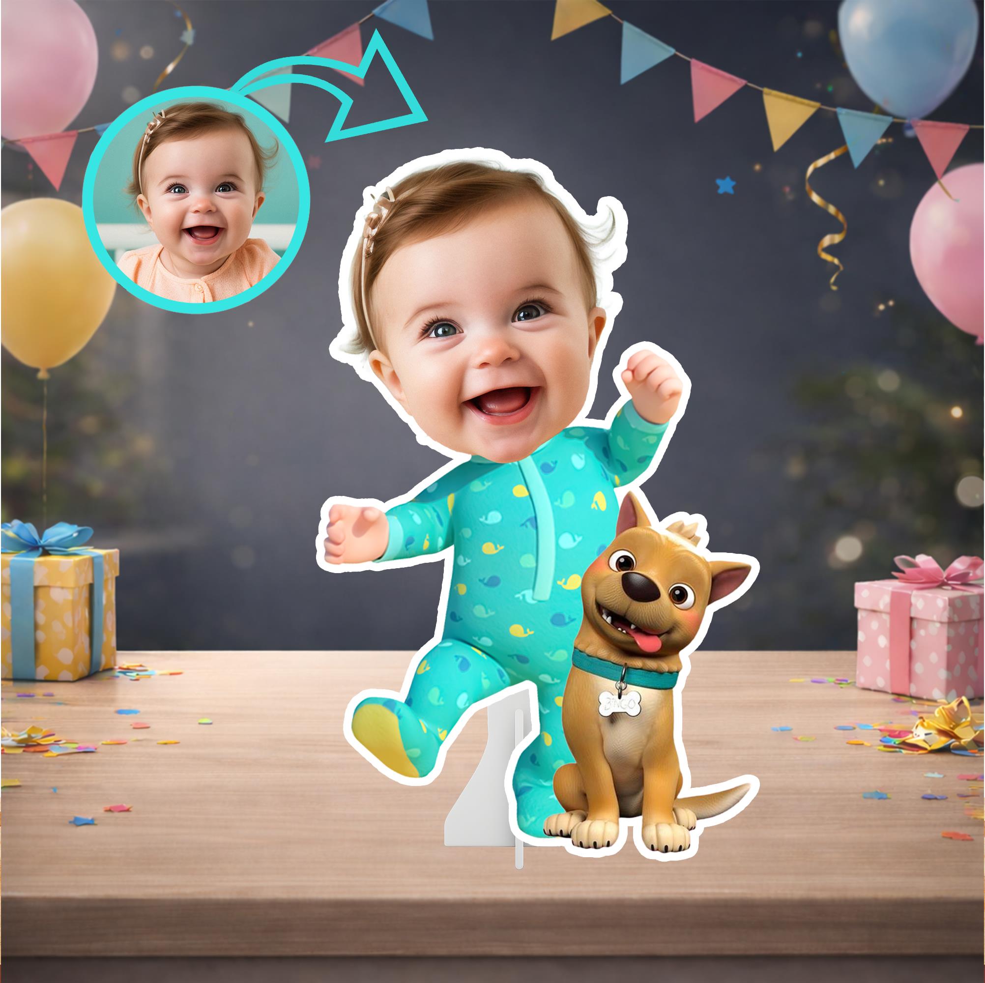 Kişiye Özel Cocomelon Temalı Masa Panosu