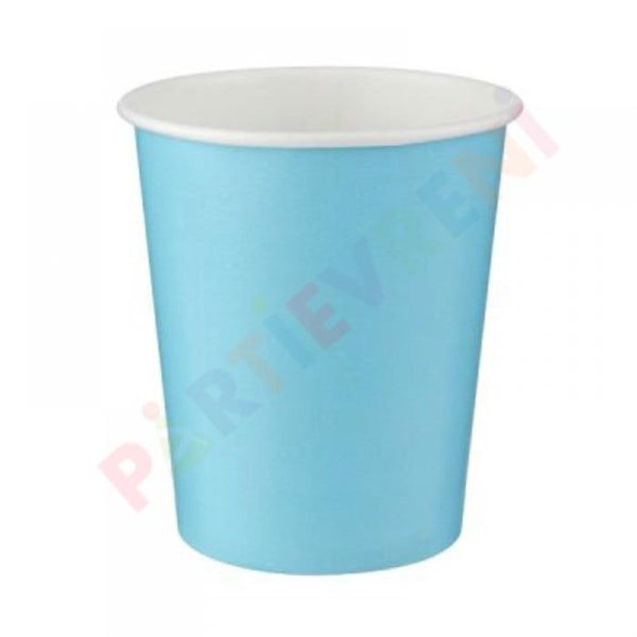 Açık Mavi Karton Bardak 8 Adet
