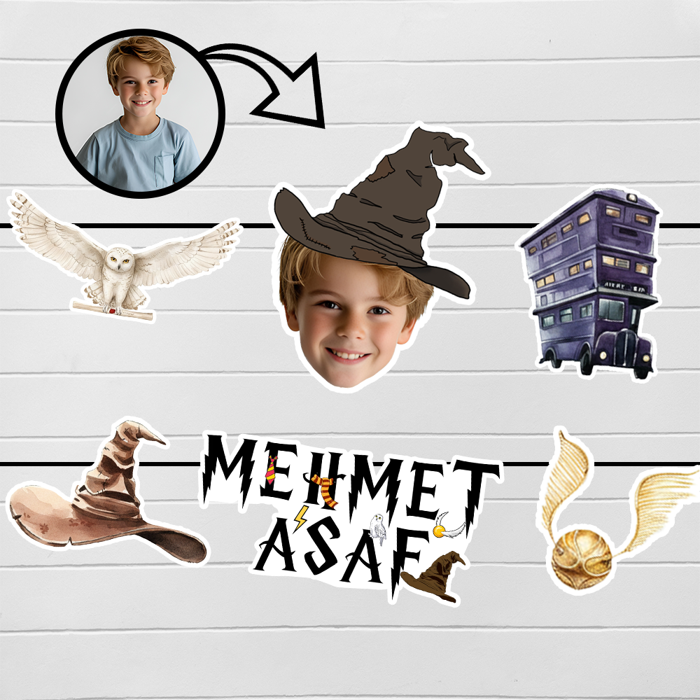 Kişiye Özel İsimli Harry Potter Temalı Afiş Banner