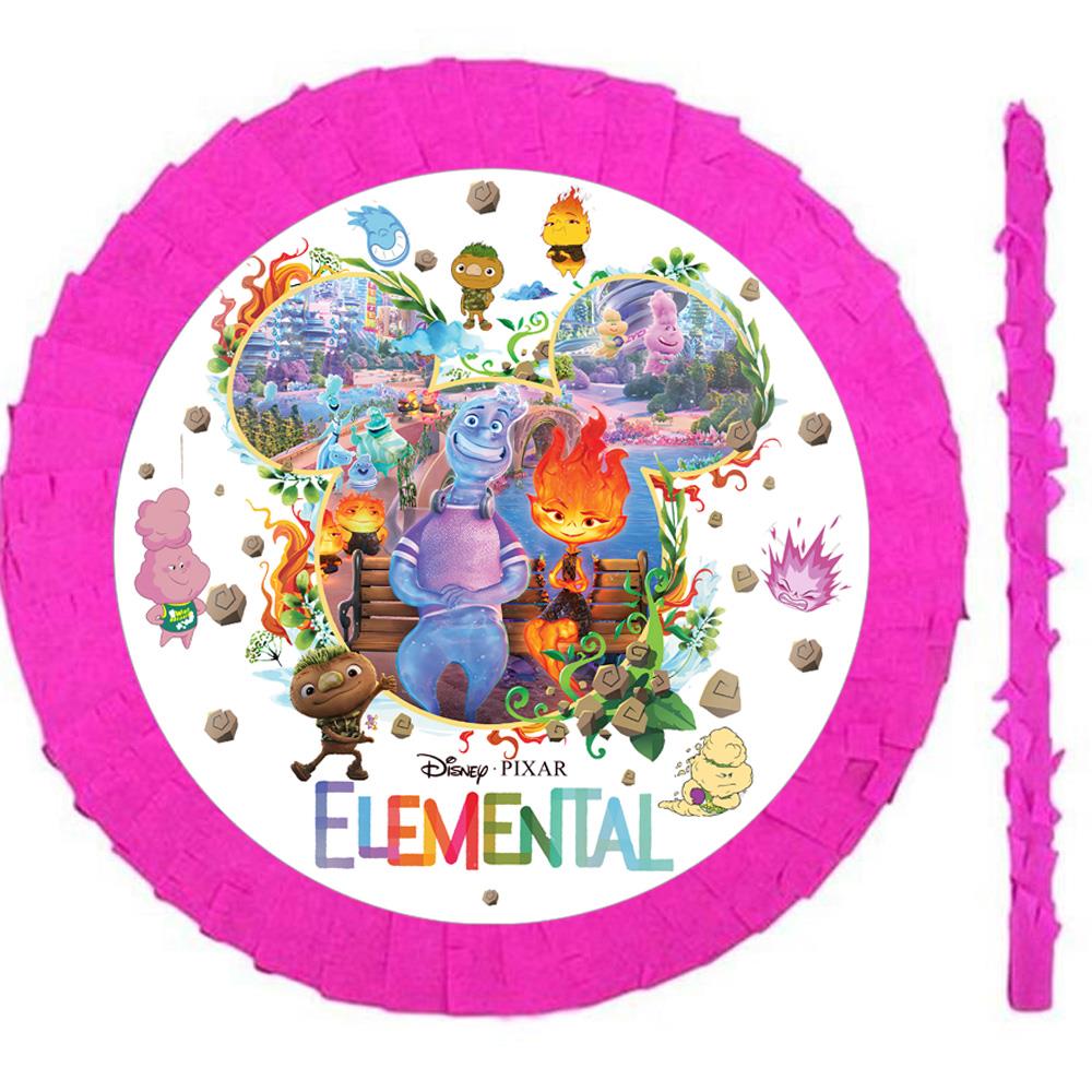 Ateş ve Su Temalı Pembe Pinyata