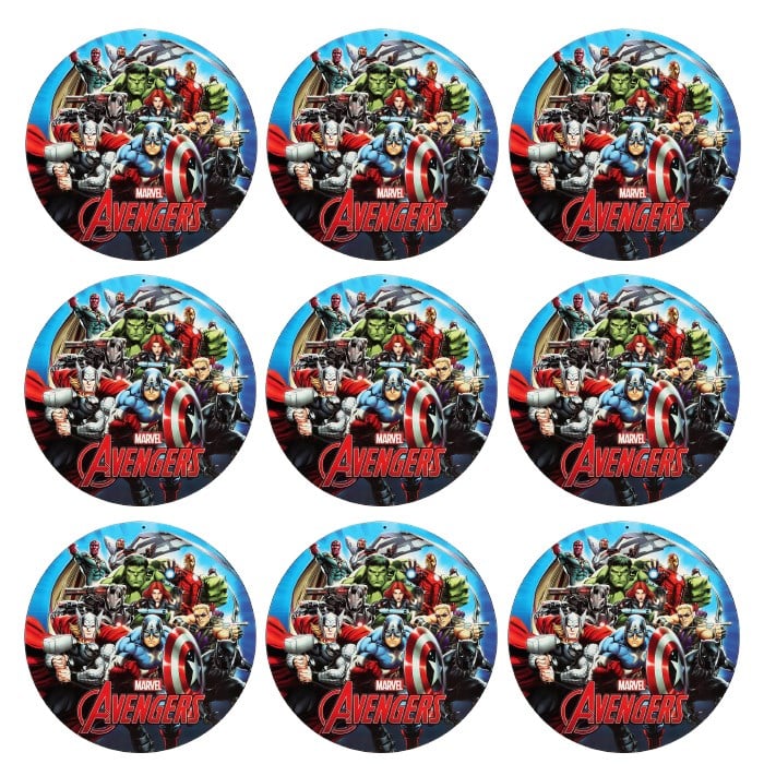 Avengers Temalı Sticker 10 Adet - 5 cm