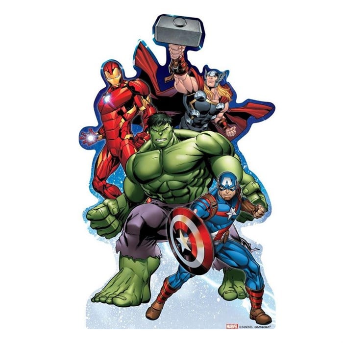Avengers Temalı Sticker 12 cm 1 adet