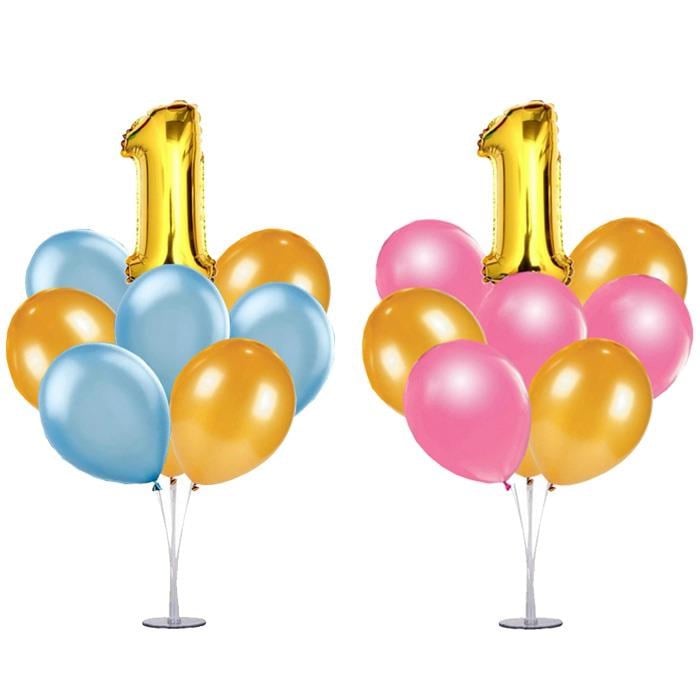 Ayaklı Balon Standı - Gold Yaş ve Renk Seçenekli