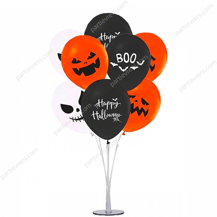 Ayaklı Balon Standı - Halloween Balonlu