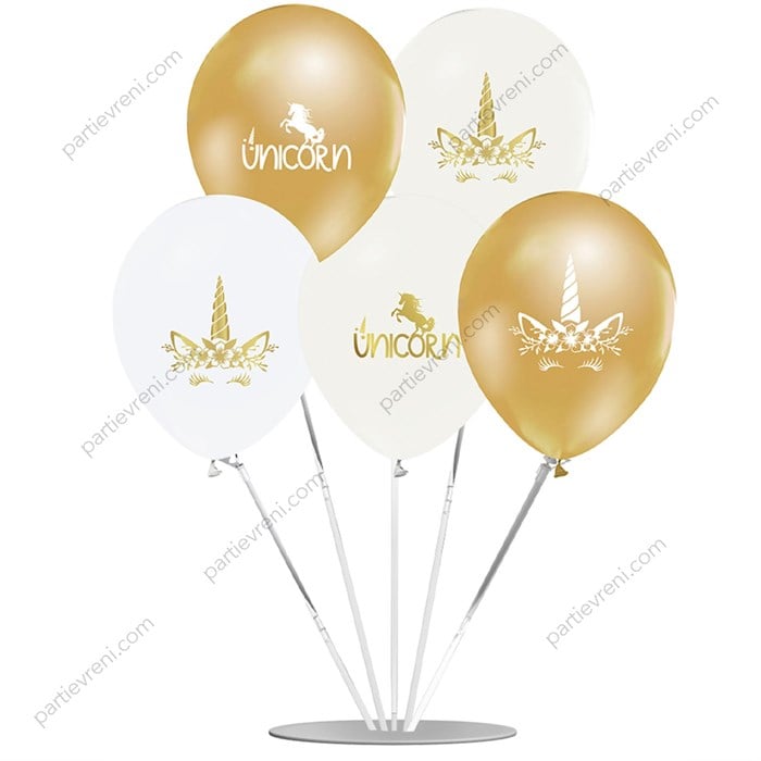 Ayaklı Balon Standı - Premium Unicorn Balonlu
