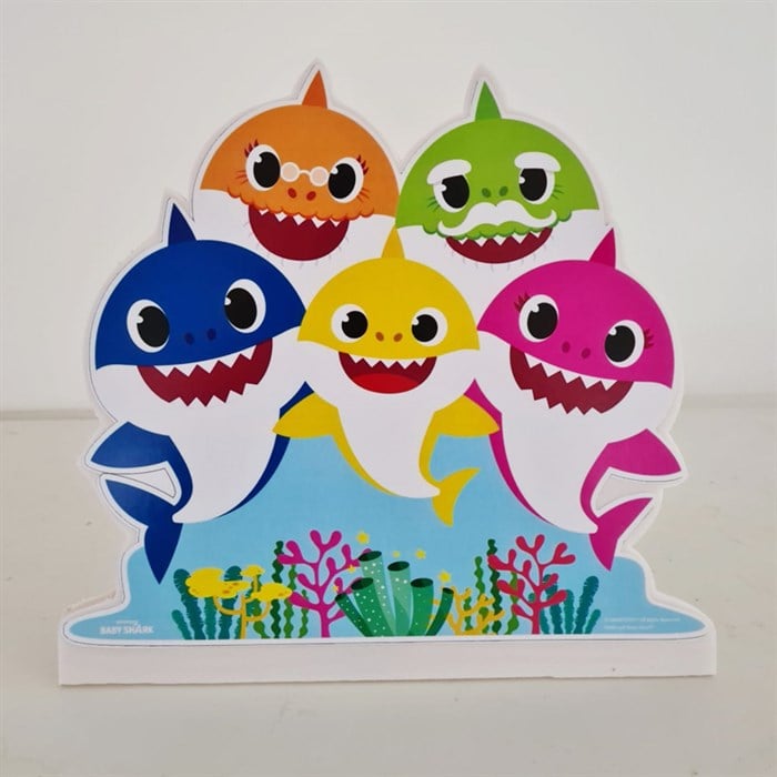 Ayaklı Dekor Pano - BabyShark - 30 cm