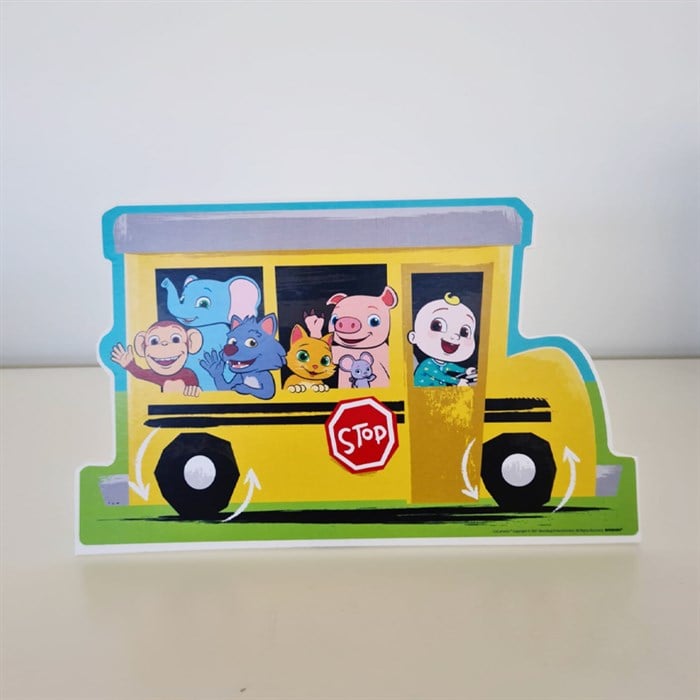 Ayaklı Dekor Pano - Cocomelon School Bus - 30 cm
