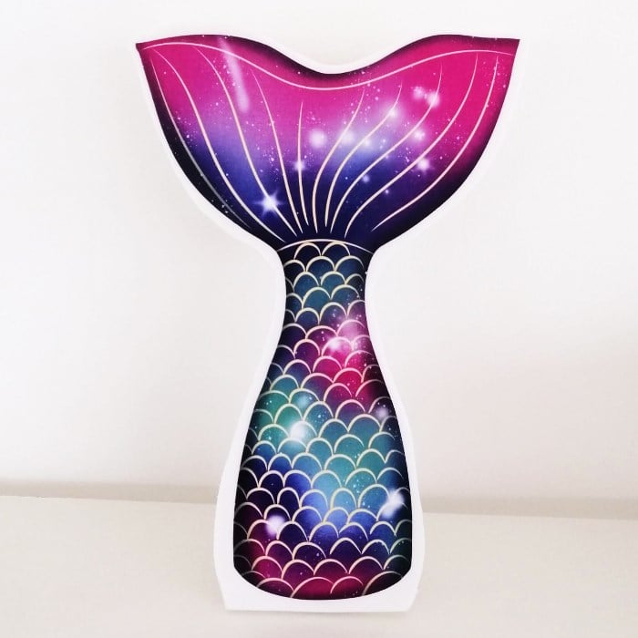 Ayaklı Dekor Pano - Deniz Kızı Kuyruk - 29 cm