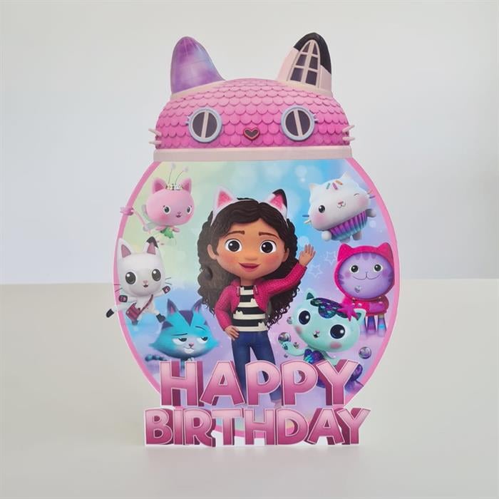 Ayaklı Dekor Pano - Gabby Dollhouse - 29 cm