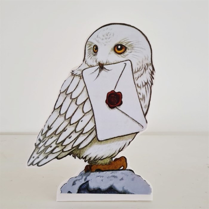 Ayaklı Dekor Pano - Harry Potter Baykuş Hedwig - 30 cm