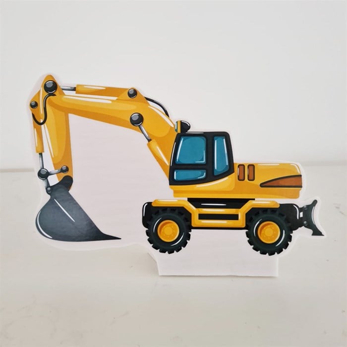 Ayaklı Dekor Pano - İnşaat Kepçe - 30 cm