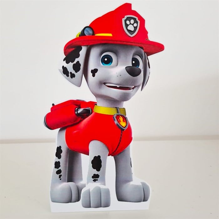 Ayaklı Dekor Pano - Paw Patrol Marshall - 29 cm