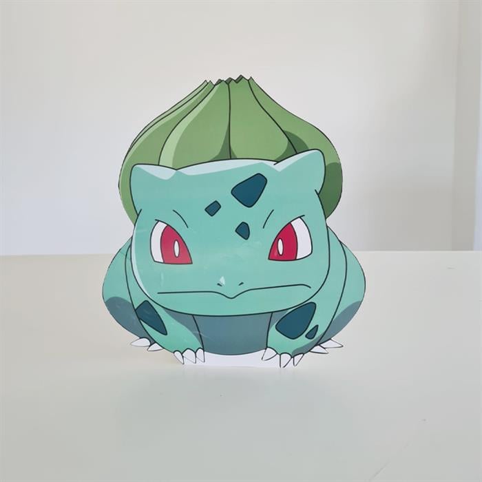 Ayaklı Dekor Pano - Pokemon Balbasaur- 30 cm