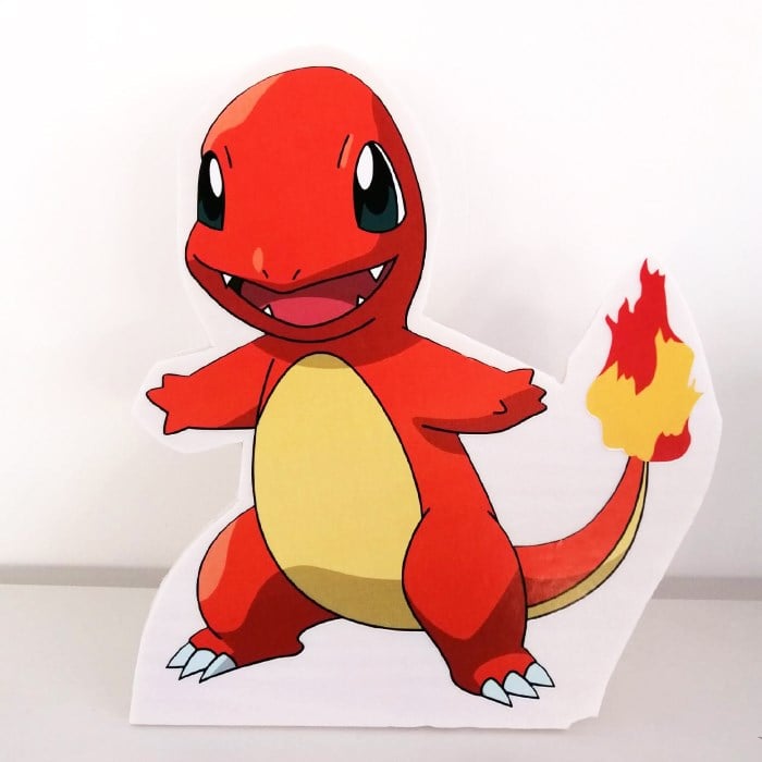 Ayaklı Dekor Pano - Pokemon Charmander - 29 cm