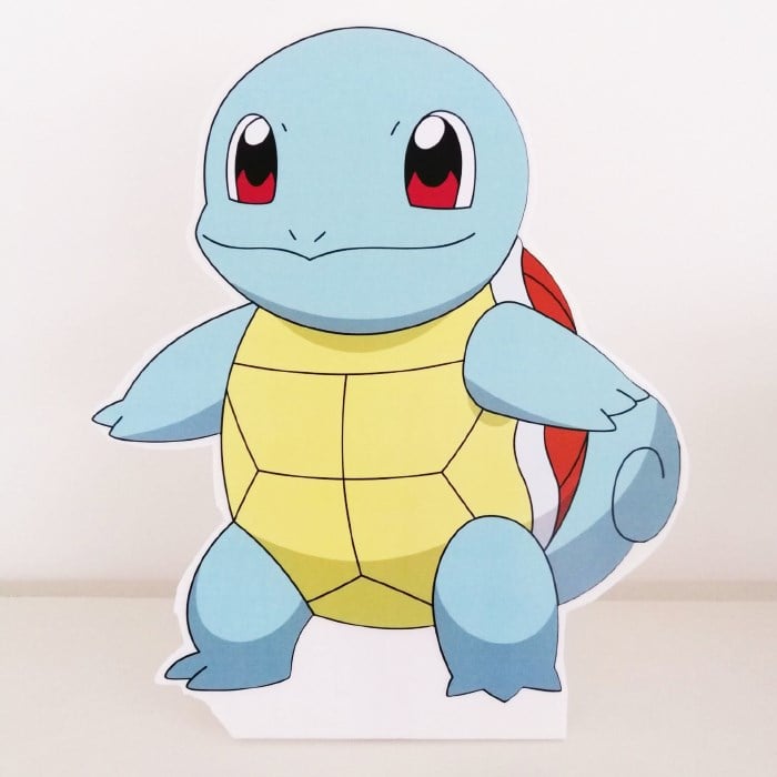 Ayaklı Dekor Pano - Pokemon Squirtle - 29 cm