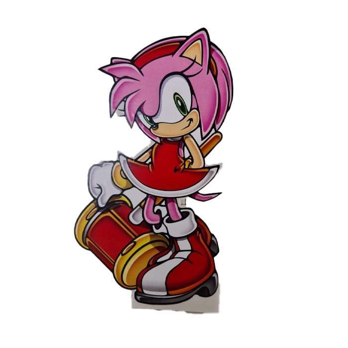 Ayaklı Dekor Pano - Sonic Amy Rose - 25 cm