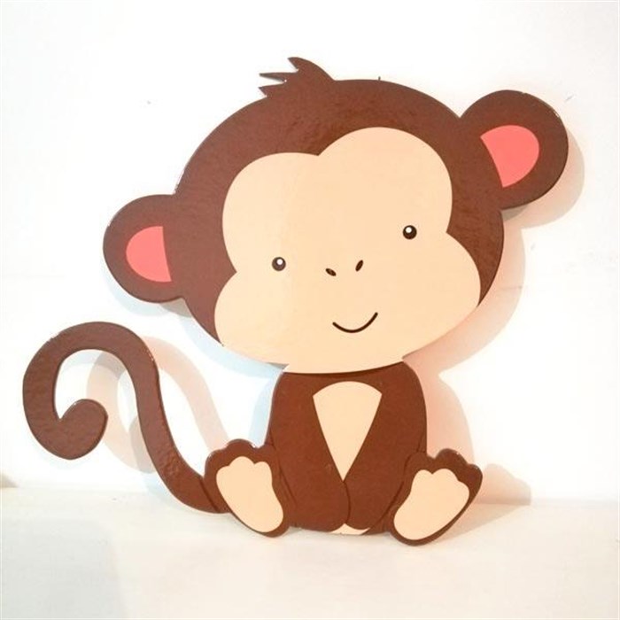 Ayaklı Pano - Maymun - 29 cm