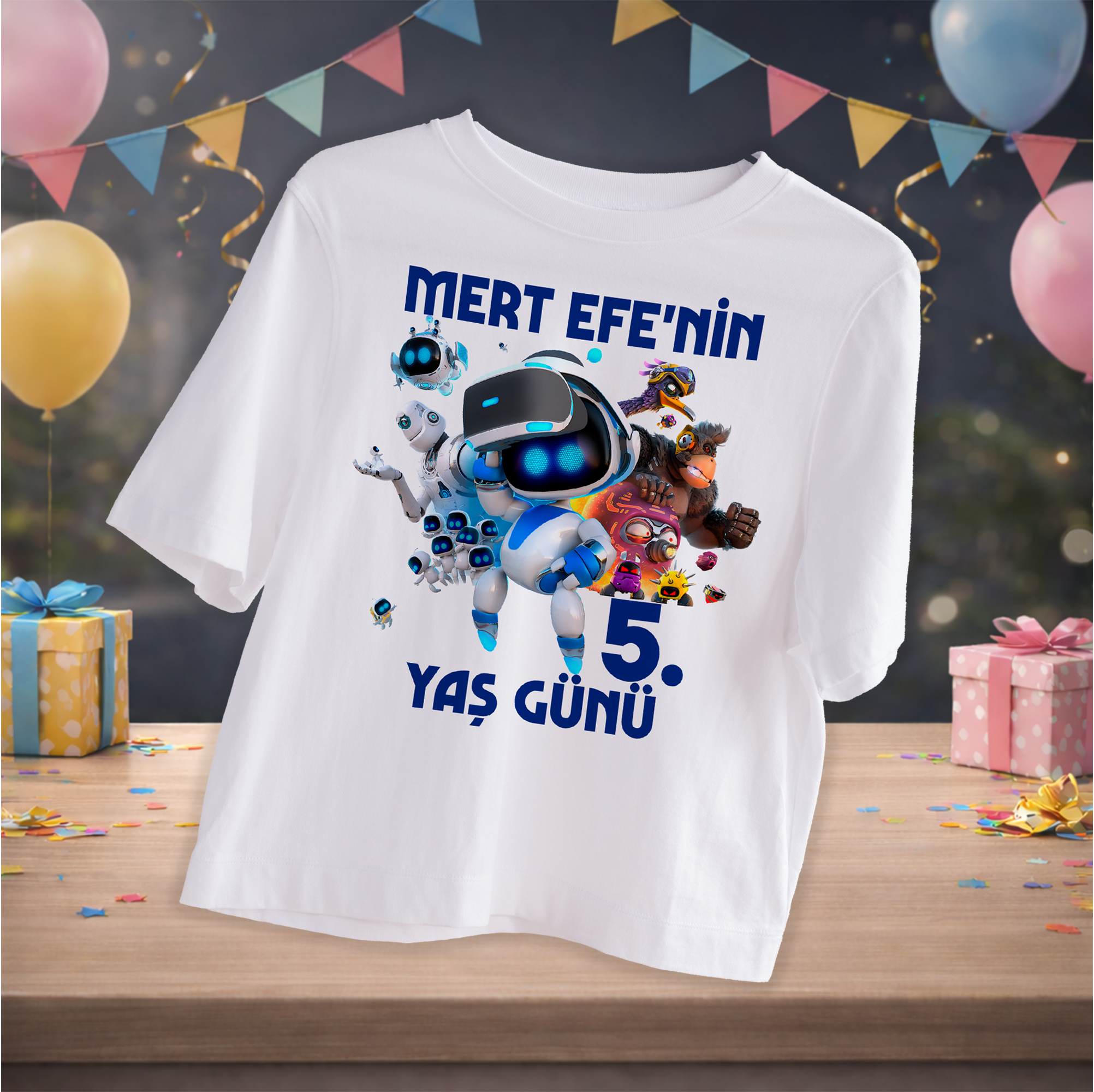 AstroBot Temalı Kişiye Özel T-Shirt