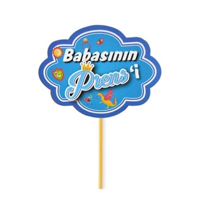 Babasının Prensi Çubuklu Konuşma Balonu