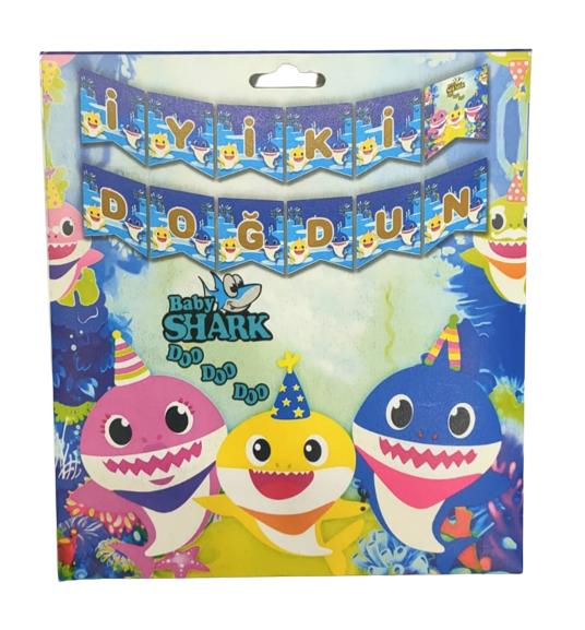 Baby Shark İyi ki Doğdun Banner Afiş
