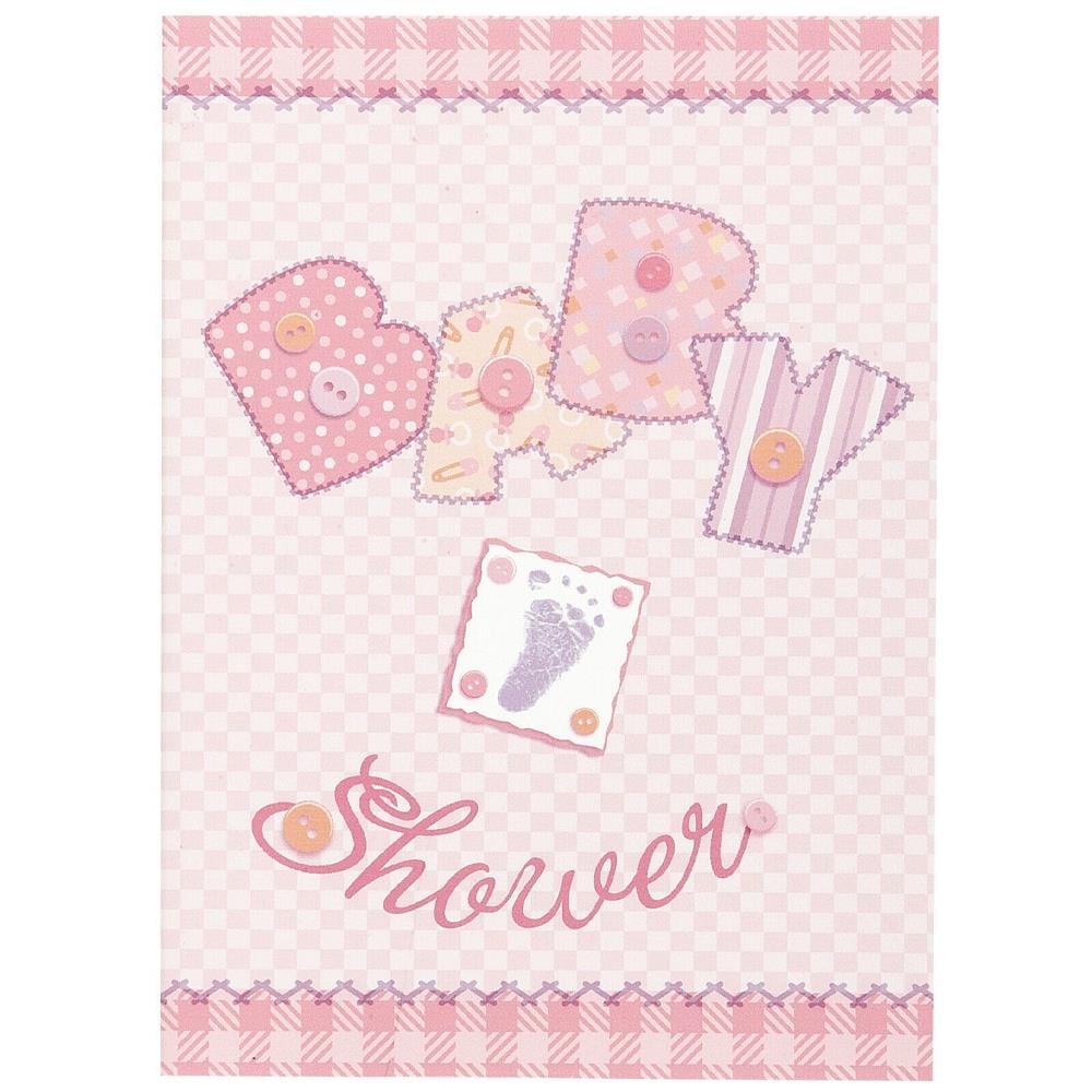 Baby Shower Kız Temalı Davetiye 8 adet