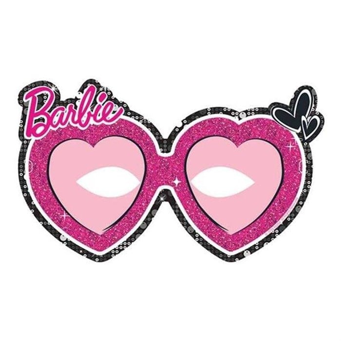Barbie Doğum Günü Temalı Kağıt Maske