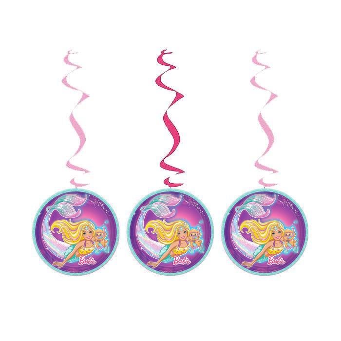 Barbie Mermaid Temalı Asmalı İp Süs 3'lü