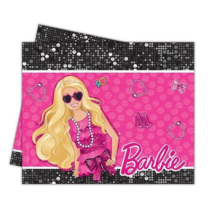 Barbie Plastik Masa Örtüsü 120x180 cm