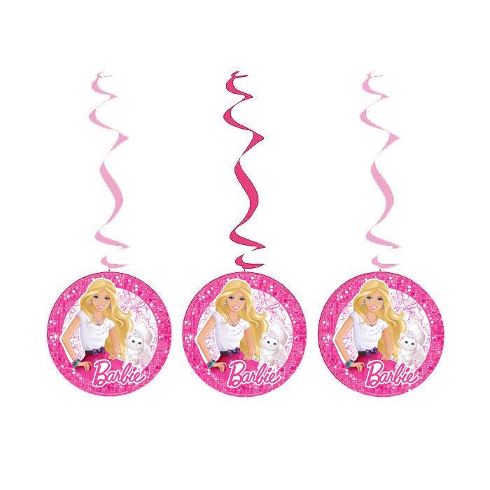 Barbie Temalı Asmalı İp Süs 3'lü