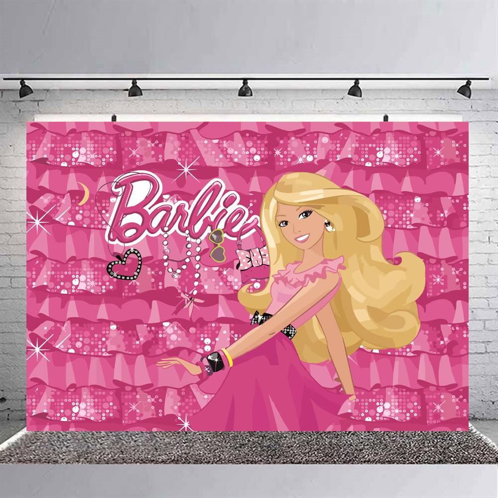 Barbie Temalı Doğum Günü Branda Afişi