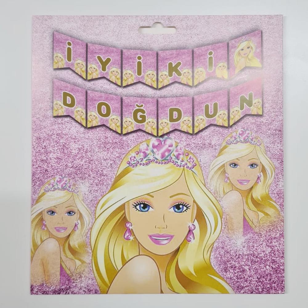 Barbie Temalı İyi Ki Doğdun Banner Set