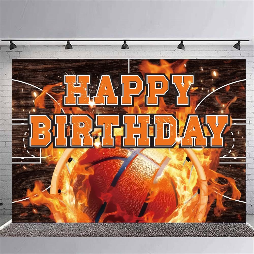 Basketbol Temalı Doğum Günü Afişi