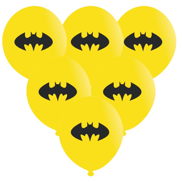 Batman Konsepti Baskılı Balon - 5 Adet