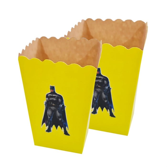 Batman Stickerlı Mısır Popcorn Kutusu 8'li